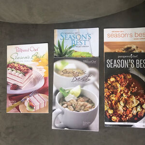 Lot‎ 5 Pampered Chef Season's Best Recipe Collection Assorted Years